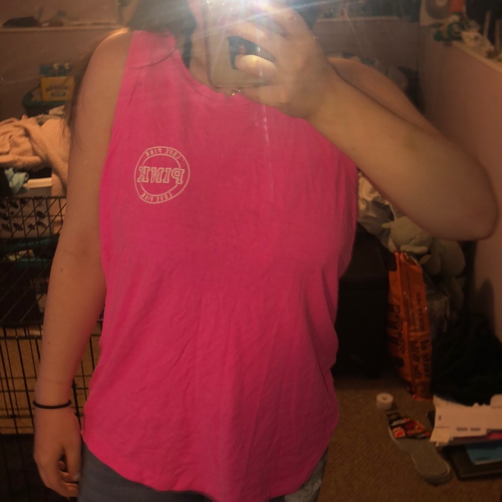 Pink tank top